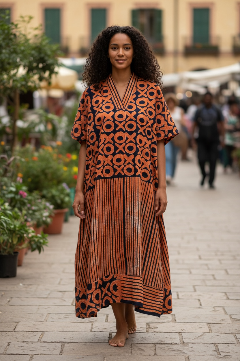 Batiki Kaftan Long