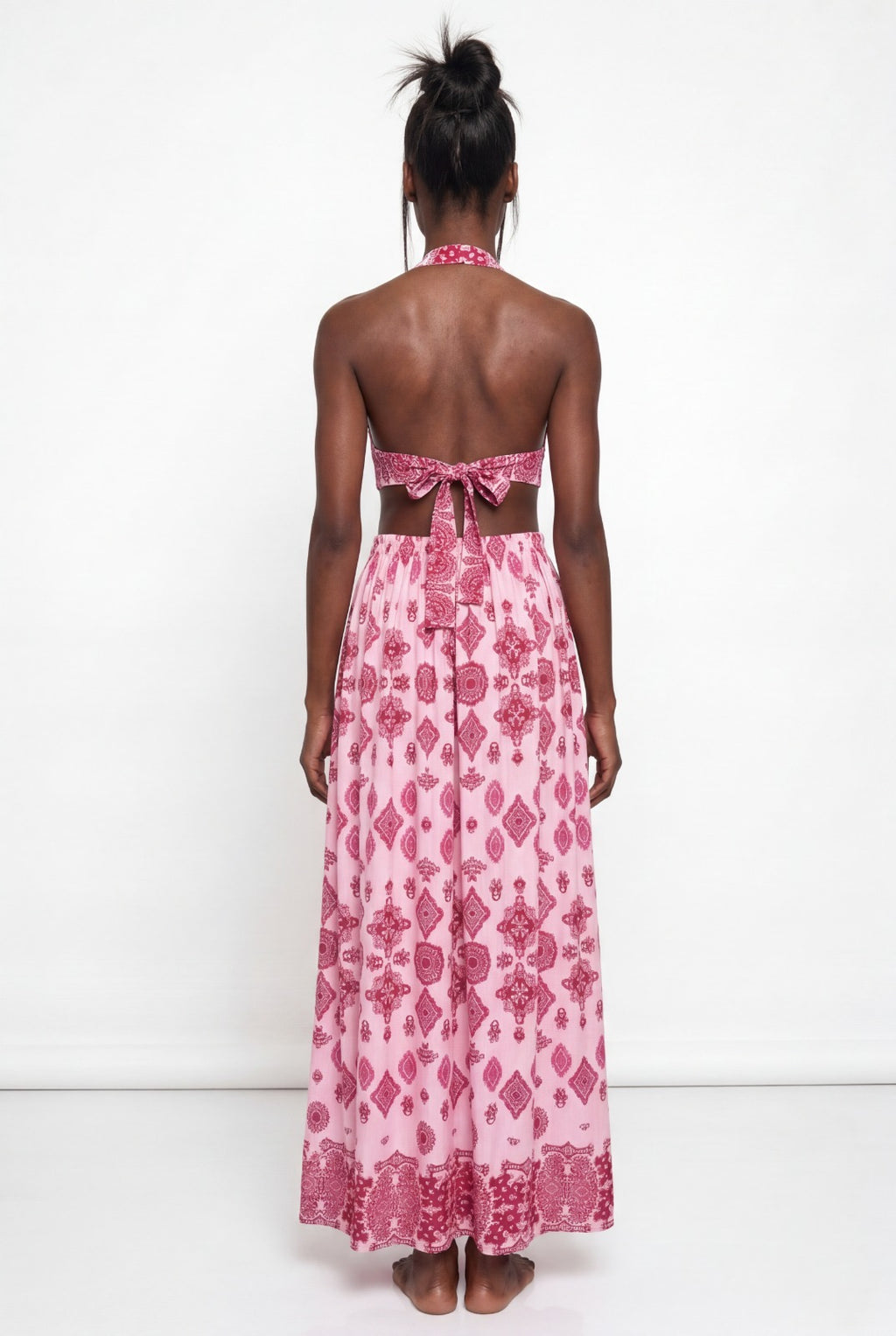 Boho Halter Maxi Set