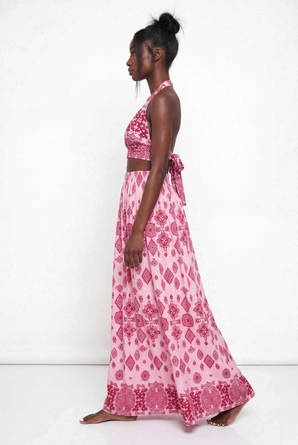 Boho Halter Maxi Set