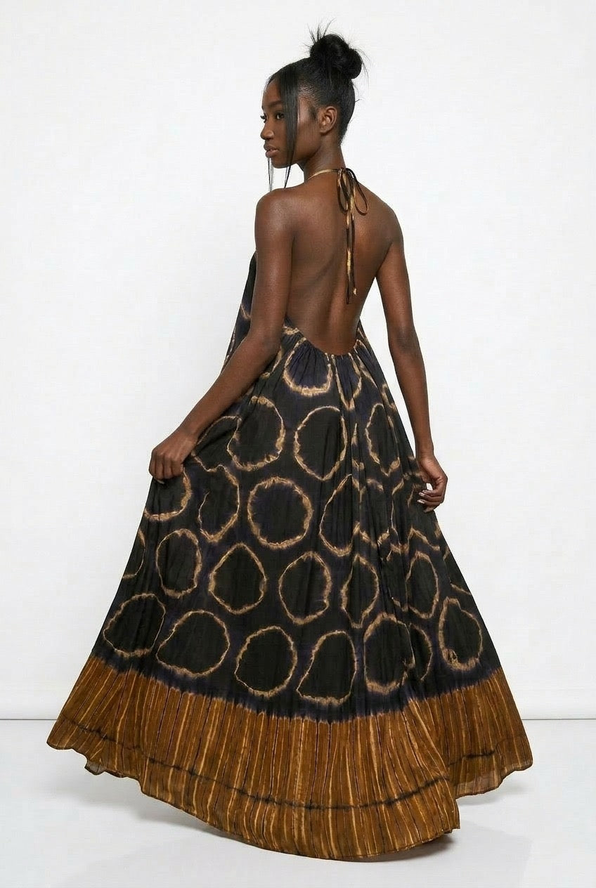 Backless Sundress with head scarf