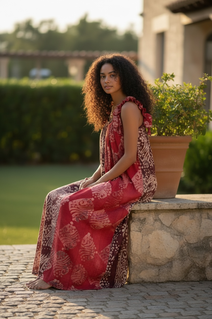 Radiant Safari Maxi Dress