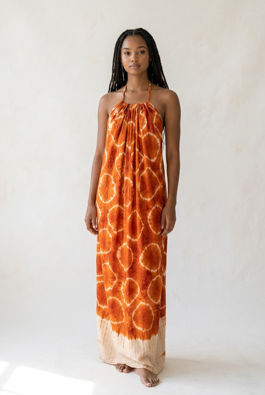 Backless Sundress with head scarf