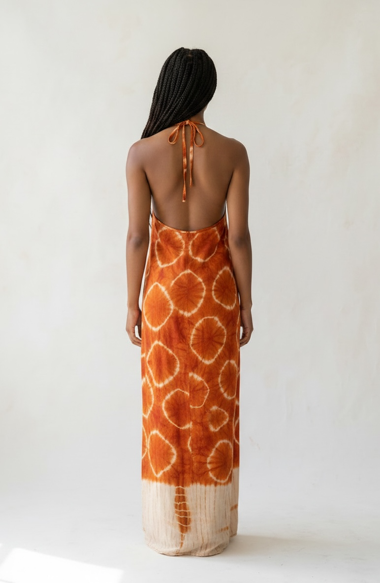 Backless Sundress with head scarf