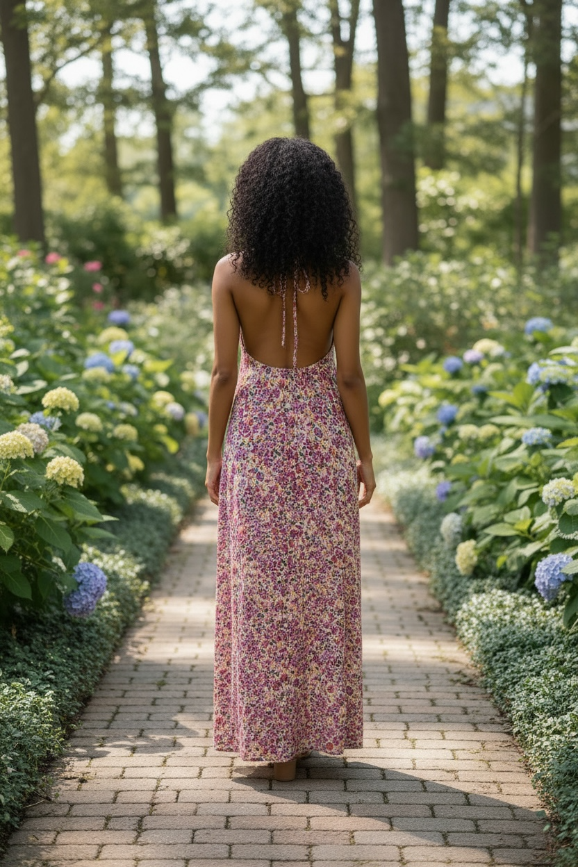 Zanzibar Backless Maxi Dress